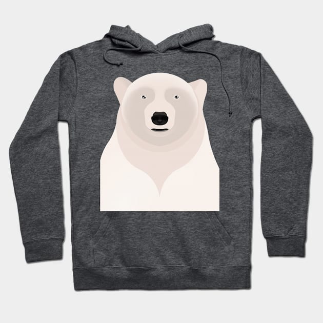 Polar bear Hoodie by Aline Eg